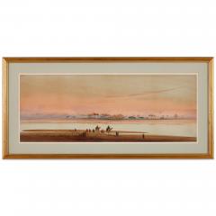 Augustus Osborne Lamplough Pair of Orientalist watercolour paintings of desert landscapes by A Lamplough - 2912320