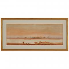 Augustus Osborne Lamplough Pair of Orientalist watercolour paintings of desert landscapes by A Lamplough - 2912321