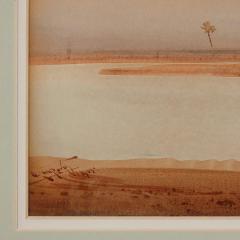 Augustus Osborne Lamplough Pair of Orientalist watercolour paintings of desert landscapes by A Lamplough - 2912326