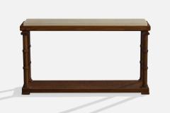 Axel Einar Hjorth Console Table with Wood and Marble Sweden 1930s - 4764519