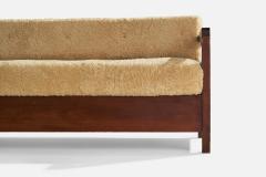 Axel Einar Hjorth Warmdo Sofa with Pine and Shearling Sweden 1937 - 4764513