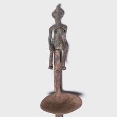 Bambara Oil Lamp with Seated Figure - 4167140