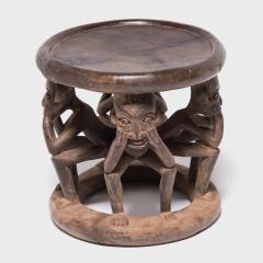 Bamileke Figurative Stool - 4182165