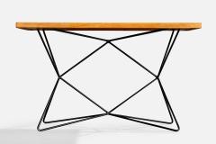 Bengt Johan Gullberg Console Table with Metal and Teak Sweden 1950s - 4764564