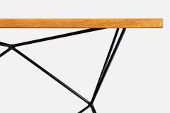 Bengt Johan Gullberg Console Table with Metal and Teak Sweden 1950s - 4764566
