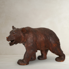 Black Forest Carved Walking Bear  - 4407453