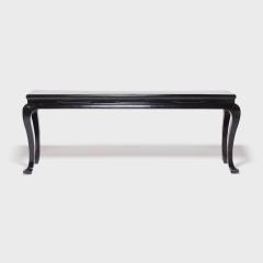 Black Lacquer Splayed Foot Scholars Table - 4181823