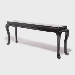 Black Lacquer Splayed Foot Scholars Table - 4181824