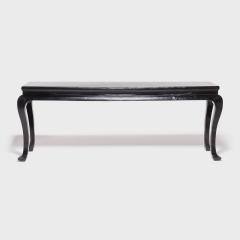 Black Lacquer Splayed Foot Scholars Table - 4181825