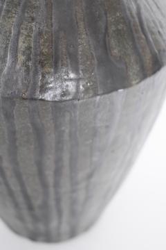 Black ceramic lamp 1960s  - 4539496