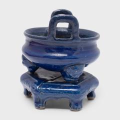 Blue Glazed Tripod Censer - 4166028