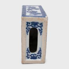 Blue and White Fu Lion Headrest - 4165715