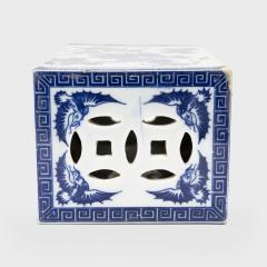 Blue and White Fu Lion Headrest - 4165725