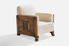Bodafors Lounge Chairs with Birch and Fabric Sweden 1930s - 4764664
