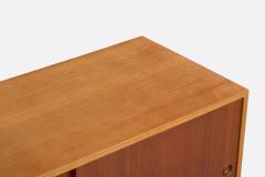 Borge Mogensen Cabinet with Oak Teak and Steel Sweden 1950s - 4764684