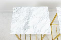 Brass and Marble Side Tables - 1738467