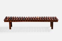 Brazilian Designer Bench in Wood Brazil 1950s - 4777859