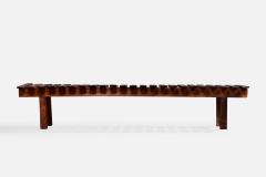 Brazilian Designer Bench in Wood Brazil 1950s - 4777860