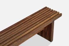 Brazilian Designer Bench in Wood Brazil 1960s - 4784322