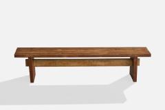 Brazilian Designer Bench in Wood Brazil 1960s - 4784325