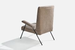 Brazilian Designer Lounge Chairs with Iron and Fabric Brazil 1950s - 4775823
