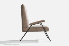 Brazilian Designer Lounge Chairs with Iron and Fabric Brazil 1950s - 4775824