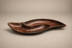 Brazilian Mid Century Modern Sculptural Platter in Solid Jacarand Rosewood - 4801622