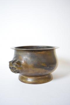 Bronze cup with animals figures handles XIXth c  - 4562593
