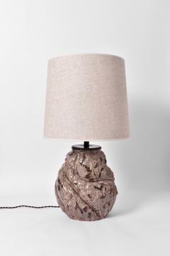 Brown and beige ceramic lamp Helder  - 4540069