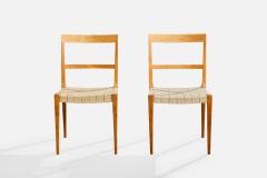 Bruno Mathsson Dining Room Chairs with Birch and Webbing Sweden 1965 - 4764846