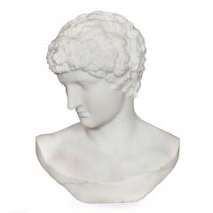 Bust of Capitoline Antinous Filli Pugi 19th Century - 4407124