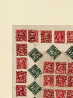C 1910 Stamp Art Collage American - 2923429
