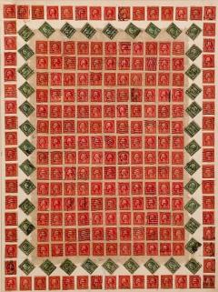 C 1910 Stamp Art Collage American - 2923452