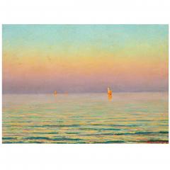 CHARLES ADELIN MOREL DE TANGUY Sailing at Sunset Adelin Morel de Tanguy - 4458190