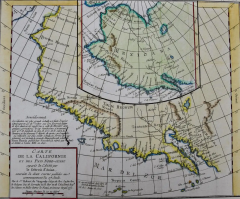 California 18th Century Hand colored Map by de Vaugondy - 2687649