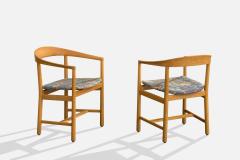 Carl Axel Acking Armchairs with Wood and Fabric Sweden 1960s - 4765026