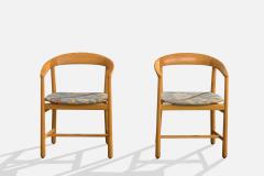 Carl Axel Acking Armchairs with Wood and Fabric Sweden 1960s - 4765028