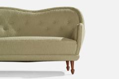 Carl Cederholm Sofa with Fabric and Wood Sweden 1940s - 4764900