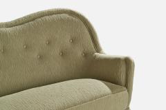Carl Cederholm Sofa with Fabric and Wood Sweden 1940s - 4764901