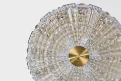 Carl Fagerlund Flush Mounts with Brass and Glass Sweden 1950s - 4764913