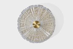 Carl Fagerlund Flush Mounts with Brass and Glass Sweden 1950s - 4764940