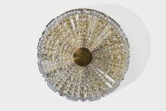 Carl Fagerlund Flush Mounts with Brass and Glass Sweden 1950s - 4764947