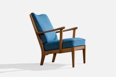 Carl Malmsten Lounge Chairs with Pine and Fabric Sweden 1960s - 4765020