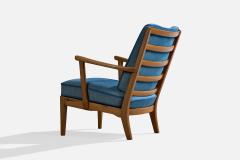 Carl Malmsten Lounge Chairs with Pine and Fabric Sweden 1960s - 4765021