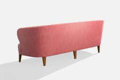 Carl Malmsten Sofa with Birch and Fabric Sweden 1960s - 4765006