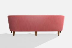 Carl Malmsten Sofa with Birch and Fabric Sweden 1960s - 4765007