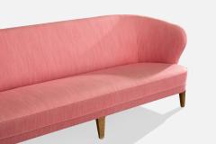 Carl Malmsten Sofa with Birch and Fabric Sweden 1960s - 4765011