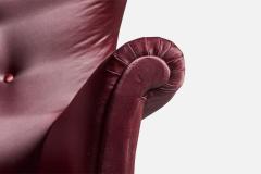 Carl Malmsten Sofa with Velvet and Birch Sweden 1940s - 4764957