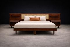 Carlo Hauner Carlo Hauner for Forma Rosewood Bed with Nightstands 1950s Lot 368 369A - 4624500