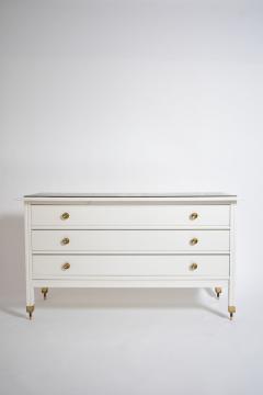 Carlo de Carli white lacquered chest of drawers 1960s  - 4539249
